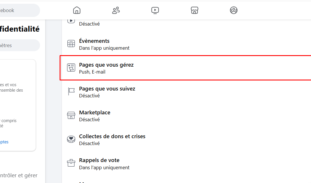 Comment arrêter les notifications d’une page sur Facebook et Meta Business Suite